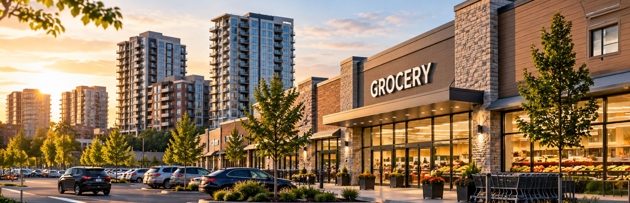 grocery and retail shops development